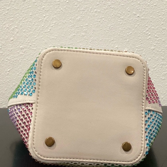 Kurt Geiger London Small Chelsea Crystal Leather Hobo Bag NWT - Picture 10 of 15